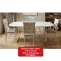 BHD 28,  🌍🌐Dinning Table With 4 Chairs In Good Condition For Sale With Delivery