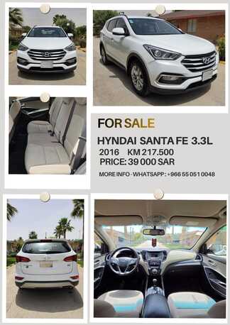 Riyadh, Vehicles, Cars & Trucks , SAR 39000,  Hyundai Santa Fe,  2016,  Automatic,  217500 KM,