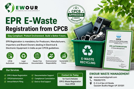 Noida, Recycling, EPR E-Waste Registration From CPCB - Ewour Waste Management