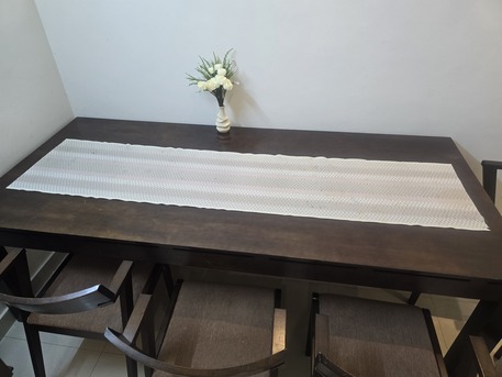Al Rehab, Household Items, SAR 400,  Dinning Table 6 Chair - Malaysian Wood