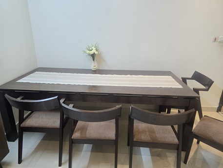 Al Rehab, Household Items, SAR 400,  Dinning Table 6 Chair - Malaysian Wood
