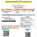 Scaffolder Supervisor (WITH TUV)  Qty 03  Rate 30 SR