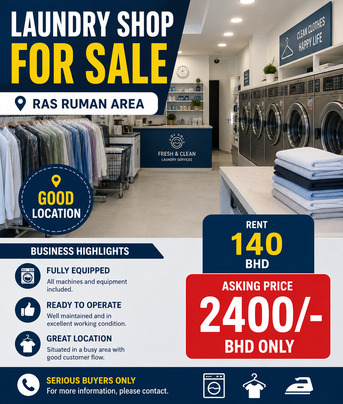 Manama, Businesses For Sale, Laundry Shop For Sale