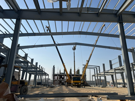 Riyadh, Construction, Steel Arection Warehouse Cold Storages