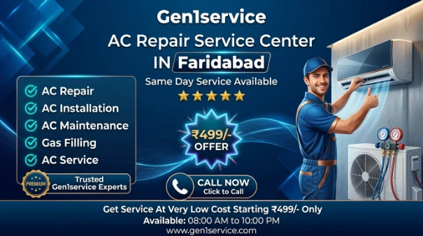 Faridabad, Air Conditioning, AC Service Repair Center In Charmwood Village Faridabad