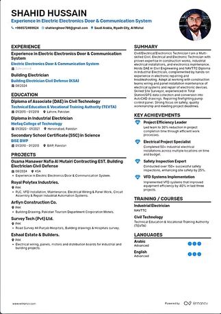 Riyadh, Job Seekers, Seniors Electrician/assistant Engineers