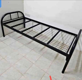Jubail, Furniture, SAR 130,  Iron Cot For Sale With Plywood And Mattress