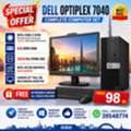 BHD 98,  Dell Core I7 6th Gen Computer &ndash; 8GB DDR4 RAM 256GB SSD 22" Multimedia Monitor Win 11