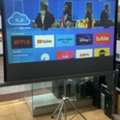 BHD 29,  New Box Pack Projector Screen 60",100",120" Tripod Stand/Wall Mounted Electric With Remote