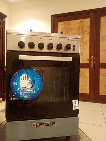 Olaya, Appliances, SAR 1000,  Glem Gas Oven 4 Burners - 2 Yrs Used 60cm