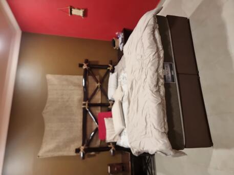 Arad, Furniture, BHD 600,  Solid Natural Wood Bed & Cabinet Set 🛏️🪵