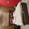BHD 600,  Solid Natural Wood Bed & Cabinet Set 🛏️🪵