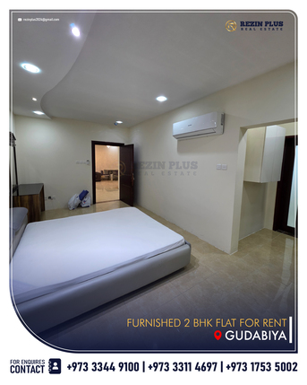 Gudaibiya, Apartments, Flats, Houses & Villas, BHD 300/year,  Furnished,  100 Sq. Meter,  Furnished 2 Bedroom Flat For Rent | 300BD (With Limit) Near Andalus Garden, Gudaibiya