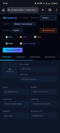 Riyadh, Tools, World Best CV Maker For Free