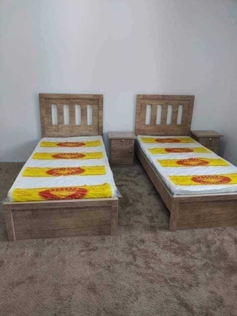 Riyadh, Household Items, SAR 11,  Single Bedframe With Mattress & 2 Door / 3 Door Cabinets Available  Single Bedframe
