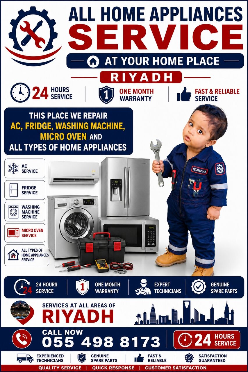 Riyadh, Television, I Service All Your Home Appliances Like Fridge W