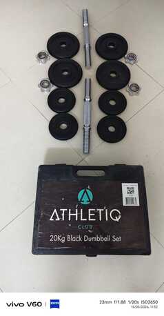 Olaya, Health & Beauty Items, SAR 140,  Athletiq 20 Kg Dumbell Set