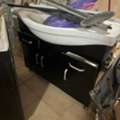 SAR 100,  $$$$$   2 Washing Basin With Wooden Cabinets  مغسلتان مع خزائن خشبية  $$$$$