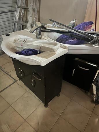 Al Sulaymaniyyah, Household Items, SAR 100,  $$$$$   2 Washing Basin With Wooden Cabinets  مغسلتان مع خزائن خشبية  $$$$$