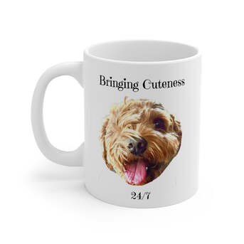 New York, Appliances, USD 14,  Buy Cute Doodle Dog Mug For Spring Season Gift Ideas