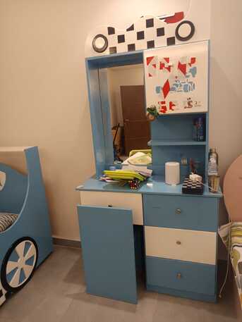 Al Malaz, Baby & Kid Stuff, SAR 1850,  Two Kids Bed Set, Cupboard  And Study Table