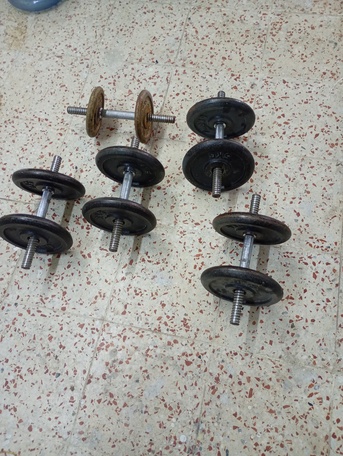 Al Iskan, Sporting Goods, SAR 900,  Gym Equipment, Dumbbell, Street Bar, Cross Bar, Bench,Iron Plate