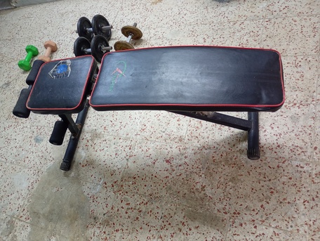 Al Iskan, Sporting Goods, SAR 900,  Gym Equipment, Dumbbell, Street Bar, Cross Bar, Bench,Iron Plate