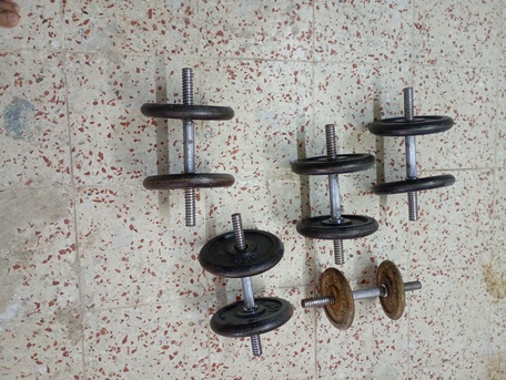 Al Iskan, Sporting Goods, SAR 900,  Gym Equipment, Dumbbell, Street Bar, Cross Bar, Bench,Iron Plate