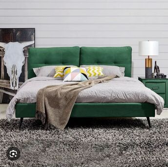 Al Washm, Furniture, SAR 1000,  HomeBox Majestic King Bed 180x200 With  Mattress For Sale