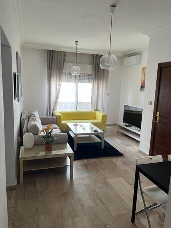 Amman, Apartments, Flats, Houses & Villas, JOD 9000/year,  Furnished,  2 BR,  83 Sq. Meter,  2-Bedroom Fully-Furnished Apartment With Balcony For Rent In Deir Ghbar, Amman - Jordan