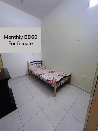 Hoora, Rooms for Rent, BHD 60/month,  Furnished,  Partition Room For Female With Own Door
