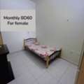 BHD 60/month,  Furnished,  Partition Room For Female With Own Door