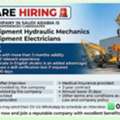 Heavy Equipment Hydraulic Mechanics & Electricians Vacancies
