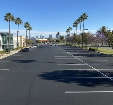 New York, Construction, Parking Lot Striping Of Anaheim