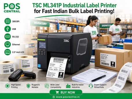Noida, Computers, INR 56799,  TSC ML341P Industrial Label Printer For Bulk Indian Dispatch Needs