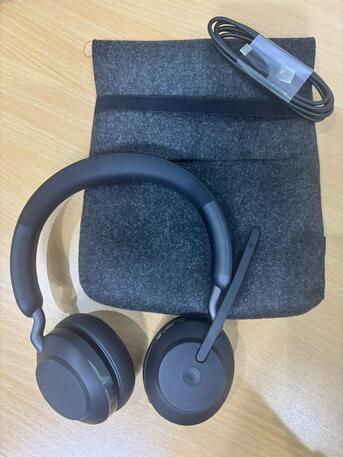Al Sulaymaniyyah, Electronics, SAR 600,  Jabra Evolve2 65 MS Wireless Bluetooth Headset &ndash; Unused | Premium Noise Isolation