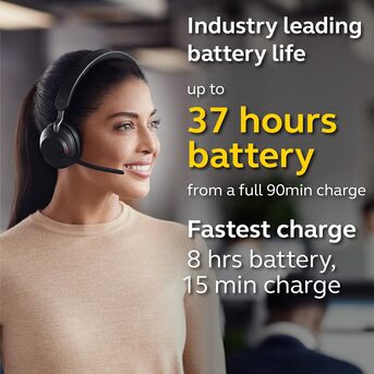 Al Sulaymaniyyah, Electronics, SAR 600,  Jabra Evolve2 65 MS Wireless Bluetooth Headset &ndash; Unused | Premium Noise Isolation