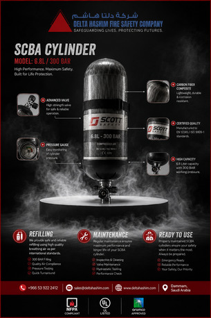 Dammam, Security, SCBA Cylinder Installation, Refilling, Maintenance, End To End Service, Damma