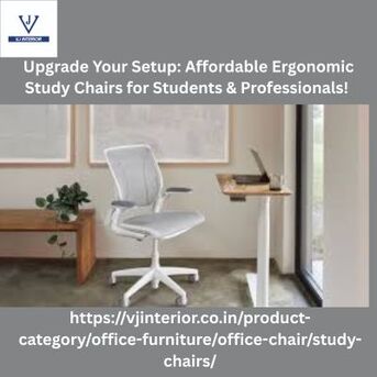 New Delhi, Furniture, INR 8385,  Upgrade Your Setup: Affordable Ergonomic Study Chairs For Students & Professionals