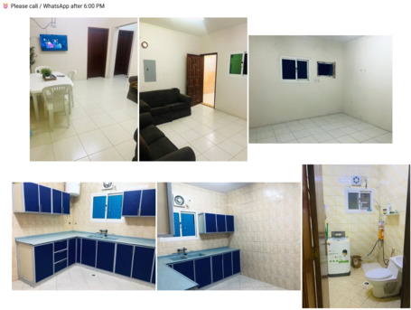 Jubail, Apartments, Flats, Houses & Villas, SAR 1834/month,  Family Or Bacheller Flat Unfurnished