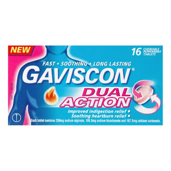 Sydney, Health & Beauty Items, AUD 12,  Buy Gaviscon Dual Action Chewable Peppermint 16, 32 & 48 Tablets