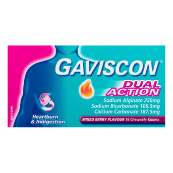 Sydney, Health & Beauty Items, AUD 11,  Buy Gaviscon Dual Action Chewable Mixed Berry 16 & 48 Tablets Australia