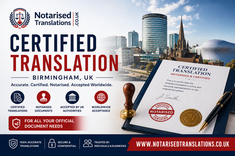 Birmingham, Translation, Certified Translation Birmingham UK For Official Documents