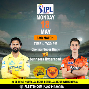 New Delhi, Tickets, IPL 2026 With CSK And SRH Match 63 Starts At 7:30 PM Today
