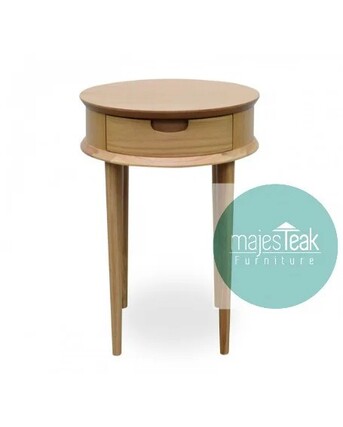 Kuala Lumpur, Furniture, MYR 500,  Teak Round Bedside Table