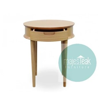 Kuala Lumpur, Furniture, MYR 500,  Teak Round Bedside Table