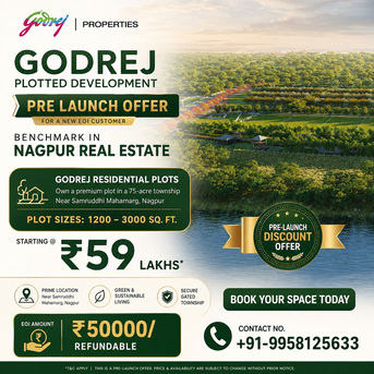 Nagpur, Residential Plots, INR 5500000,  1200 Sq. Feet,  Experience Nature-Inspired Living At Godrej Forest Estate Nagpur