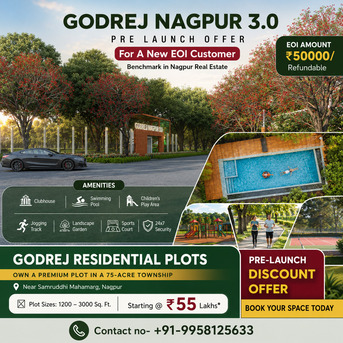 Nagpur, Residential Plots, INR 5500000,  1200 Sq. Feet,  Experience Nature-Inspired Living At Godrej Forest Estate Nagpur
