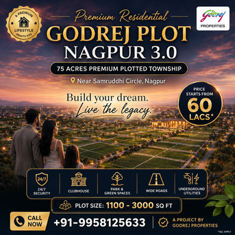 Nagpur, Residential Plots, INR 5500000,  1200 Sq. Feet,  Experience Nature-Inspired Living At Godrej Forest Estate Nagpur