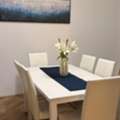 SAR 400,  White Dining Table & 6 Chairs